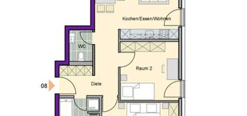 Stilvolle 3-Raum-Wohnung mit gehobener Innenausstattung mit EBK in Oestrich-Winkel