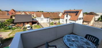 Biesheim: Bel appartement T2 avec terrasse et garage