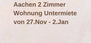 Untermieter Dezember Aachen zentrale 2 Zimmer Wohnung miete