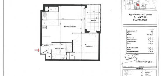 À vendre : Appartement moderne de 42 m² avec balcon et place de parking – Proche tramway T2