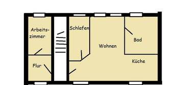 2-Raum-Wohnung mit EINBAUKÜCHE in Kirchberg/Sa. zu vermieten!