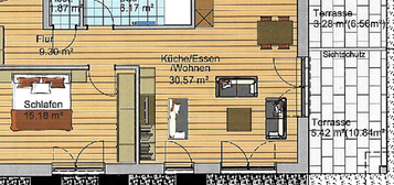 2 Zimmer Wohnung am Stadtpark in Senden-Wullenstetten zu vermieten