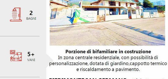 Bifamiliare in costruzione con giardino