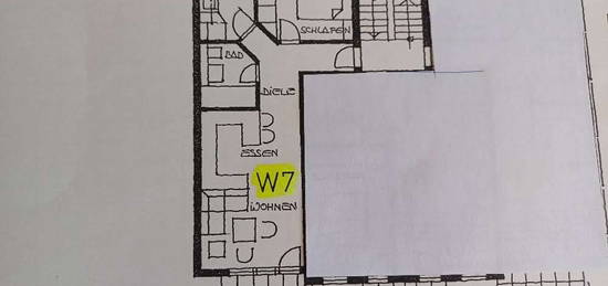 ruhige 2-Zi-Wohnung mit Terrasse