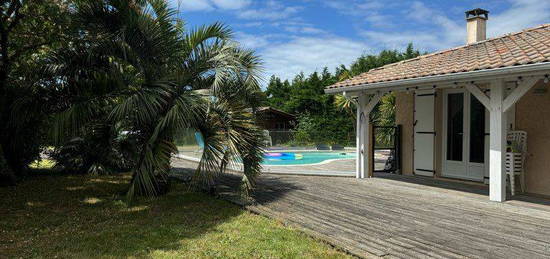 Villa plain pied 5 chambres La Teste jardin piscine au calme et sans vis à vis