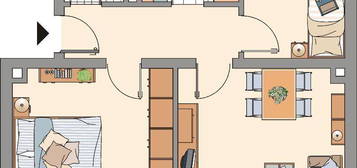 3,5 Zimmer Wohnung mit Balkon und neuem Wannenbad