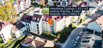 Okazja! Mieszkanie 3 pokoje, centrum Giżycka