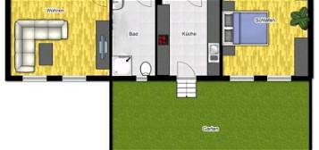 Idylische 2-Zimmer-Wohnung mit 140qm großem Garten Stadtfeld Ost