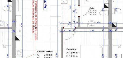 Apartament de 2 camere, 55 mp , TVA inclus , etaj 2/4