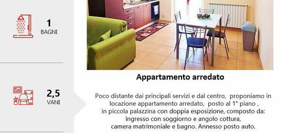 Bilocale arredato in piccolo condominio