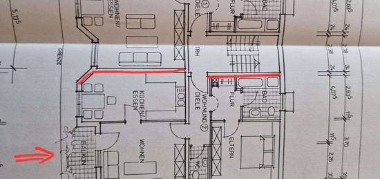 Schöne und gepflegte 2-Zimmer-Wohnung mit EBK in Sulz