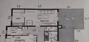 3 ZKB Penthousewohnung in der nähe Mercedes Werk (Tor 1)