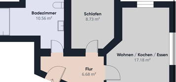 Kleine aber feine 2 Zimmerwohnung in Sommerkahl