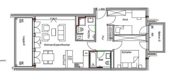 Exklusive, neuwertige 3-Raum-Wohnung mit gehobener Innenausstattung mit Balkon und EBK in Freising