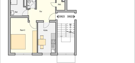 Deine neue 3 Raumwohnung in Überruhr