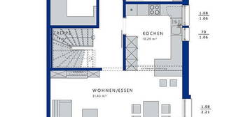 Doppelhaushälfte Cel-135L von Bien-Zenker einzugsfertig KfW40plus inkl. 450m² Grundstück