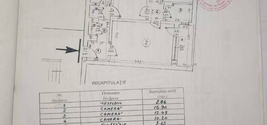 Apartament 3 camere decomandat Drumul Taberei metrou la scara