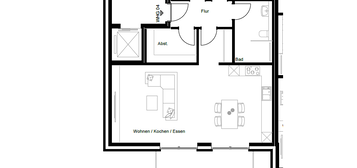 Exklusive 3 Zimmer-Wohnung im Erdgeschoss - Neubau