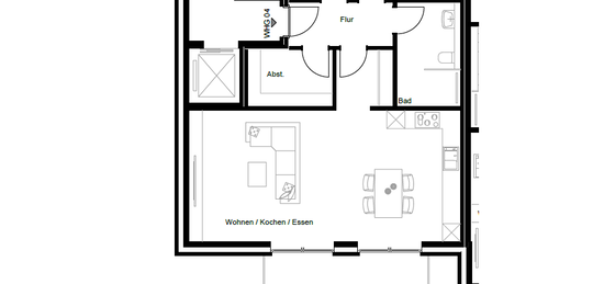 Exklusive 3 Zimmer-Wohnung im Erdgeschoss - Neubau