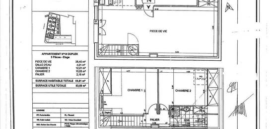 Duplex 3 pièces 67 m²