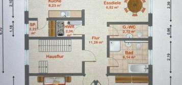 große 3 Raumwohnung im Dachgeschoß