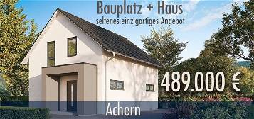 Hier die Möglichkeit, Ihren Traum vom Eigenheim in Achern zu verwirklichen. -Bauplatz + Ausbauhaus zu einem außergewöhnlich günstigen Preis.