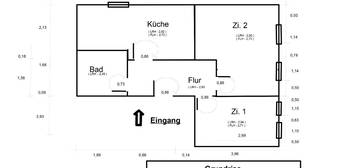 Schöne  2-ZW 44m² Innenstadt Wilhelmshaven Bant - EBK + Waschmasc