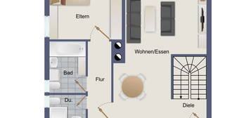 4,5 -Zimmer-Maisonette mit Sonnenterrasse  und Einbauküche in Budenheim