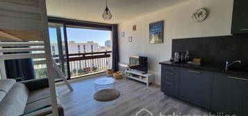 A VENDRE APPARTEMENT STUDIO REFAIT A NEUF 1 PIECE DE 28M A SAINT CYPRIEN PLAGE - PROCHE DU PORT DES PLAGES ET DE TOUS LES COMMERCES - CLIMATISATION REVERSIBLE - PARKING PRIVE