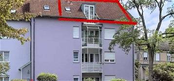 Helle Dachgeschosswohnung in Weinheim-Weststadt: 72 qm mit 3 Balkonen und 3 Zimmern