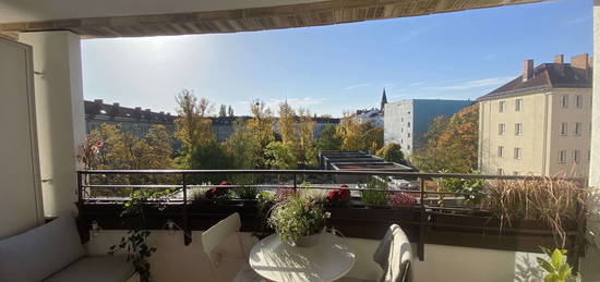 Neubauwohnung mit Blick auf Fernsehturm und Zionskirche zur Untermiete