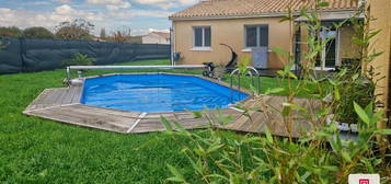 Maison 4 pièces  80 m2 - 3 chambres - terrasse - piscine