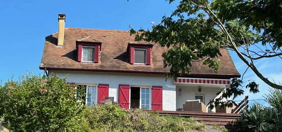 Maison néo-béarnaise avec jardin et vue époustouflante sur les Pyrénées