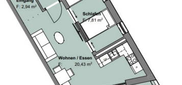 Erstbezug mit Balkon: Stilvolle 2-Zimmer-Wohnung mit gehobener Innenausstattung in Gaimersheim