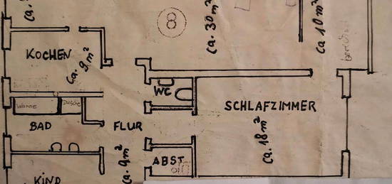 3 Zimmer Wohnung mit Balkon