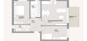 LEIDER VERKAUFT: attraktive 3-Zimmer-Wohnung mit 2 Balkonen