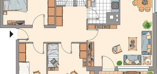 Möbel rein und wohlfühlen! Renovierte 4 Zimmerwohnung in Stolberg-Velau zu vermieten!