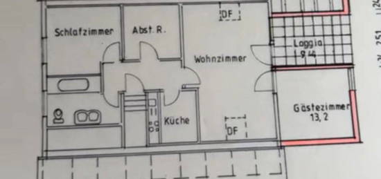 3,5 Zimmer Dachgeschosswohnung in Michelstadt