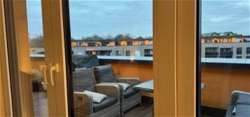 3 Zimmer mit toller Terrasse über den Dächern von Krefeld