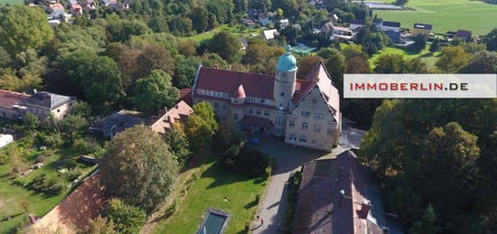 IMMOBERLIN.DE - Schloss Helmsdorf! Historisches Gutshaus mit viel Potential auf herrschaftlichem Anwesen an den Ufern der Wesenitz