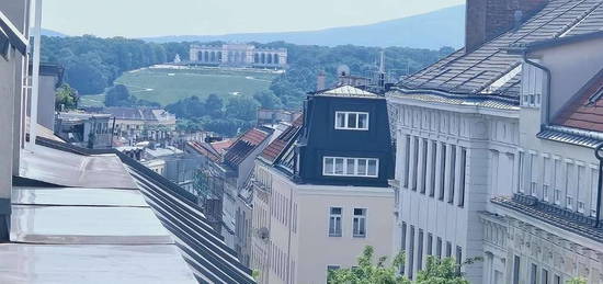 4-Zimmer DG Neubauwohnung mit Freiflächen und Weitblick auf die Gloriette in zentraler Lage/ U3 Nähe