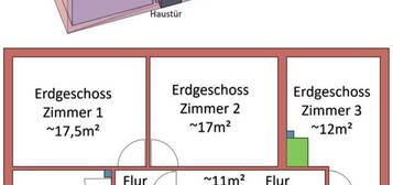 Haus 8 Zimmer + 2 Küchen + 2 Bäder mit Garten und Doppelgarage