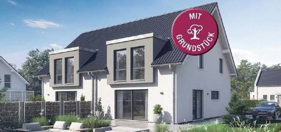 Modernes Doppelhaus für gehobenes Wohnen auf über 400m² Grundstück