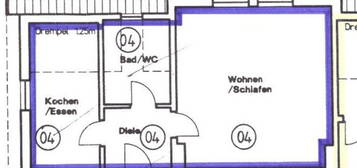 1 ZKB-Wohnung, 38qm, im Kurviertel Bad Hersfeld zu vermieten