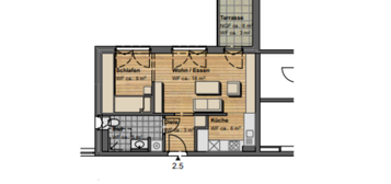 Betreutes Wohnen in Hünfeld - 1 Zimmer-Wohnung