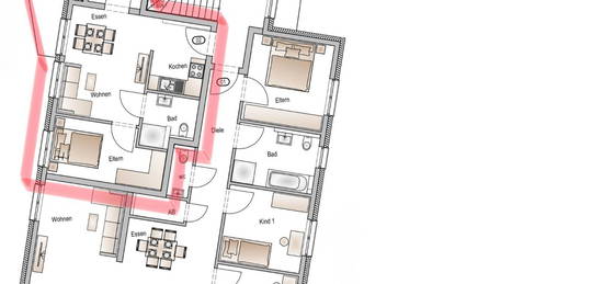 Erstbezug: Moderne Neubauwohnung in Kreßberg-Waldtann