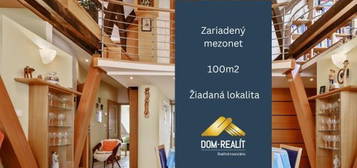 DOM-REALÍT - zariadený 3izb. Podkrovný mezonet na Záhradnickej ulici