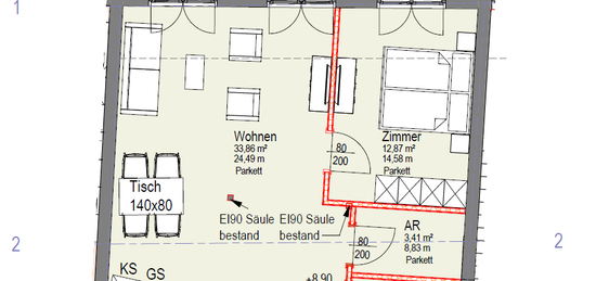 Herrliche 2-Zimmer-Wohnung mit 1 TG-Stellplatz