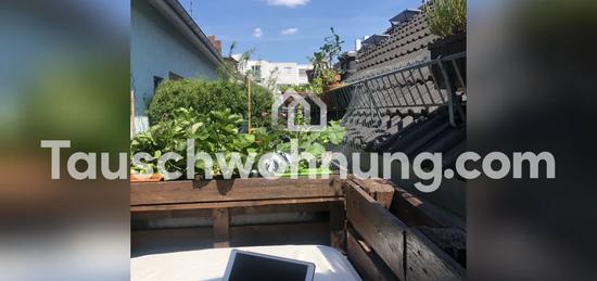 Tauschwohnung: 3 ZKB mit Dachterrasse im Nordend gegen 4 Z. (Nordend/...)