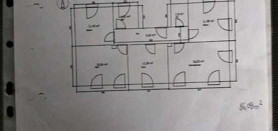 Wohnung zu vermieten, 4 Zimmern, 86 qm,1Stock